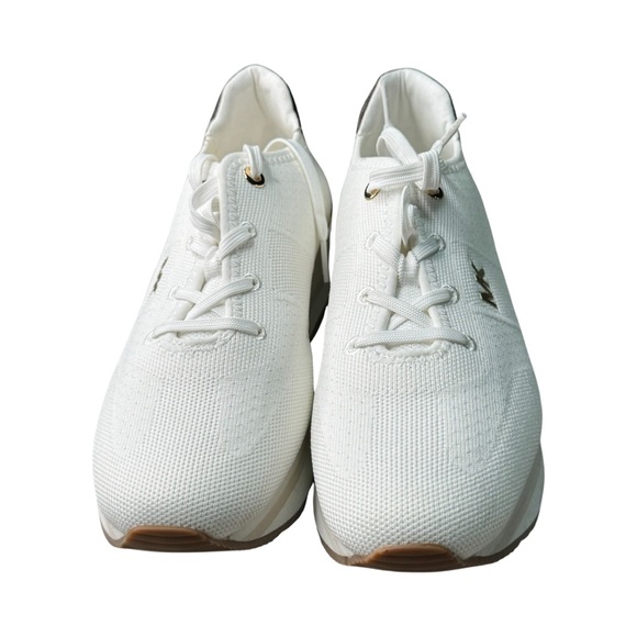MICHAEL Michael Kors Monique Knit Sneaker White/Gold-tone Accents NWOT Size 9.5 - Picture 8 of 15